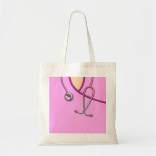 Roze medische krabben tote bag