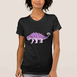Roze meisje Ankylosaurus T-shirt
