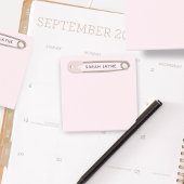 Roze Meisje Baby shower Luier Pin Sticky Notes