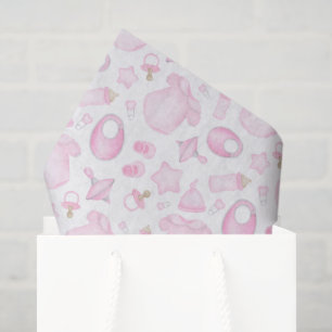 Roze Meisje Decoupage Papier, Pasgeboren Baby Tissuepapier