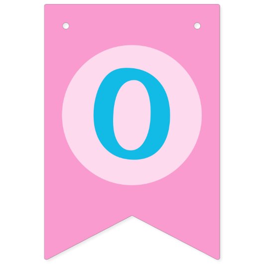 Roze Meisje Een Lucky Duck Hanging Bunting Banner (Tweede vlag)