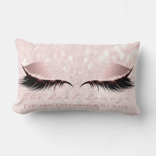 Roze meisje Glitter Makeup Lash Eye Princess Sweet Kussen