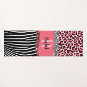 Roze meisje Glitz Glam Bling  Uniek Yogamat (Voorkant (horizontaal))