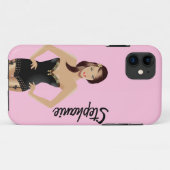 Roze Meisje Mate ID™ iPhone 5 Hoesje (Achterkant (horizontaal))