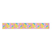 Roze Meisje Rubber Ducky Grosgrain Lint (Voorkant)