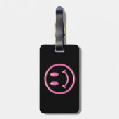 Roze meisje Smileface Labels (Achterkant verticaal)