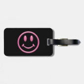 Roze meisje Smileface Labels (Achterkant horizontaal)