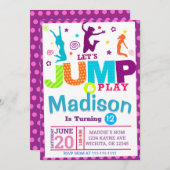 ROZE MEISJE SPRING FEest VERJAARDAGSUITNODIGING TE Kaart (Voorkant / Achterkant)