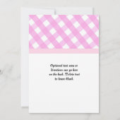 Roze Meisjes Baby shower BBQ BabyQ Zomeruitnodigin Kaart (Achterkant)