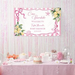 Roze Meisjes Citroen Ciao Baby Italiaanse Baby Sho Spandoek