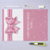 Roze meisjes verjaardag glitter glam tissuepapier (Craft)