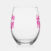 Roze Meisjesachtig Laten we naar het Feest Bach Ba Wijnglas Zonder Voet (Links)