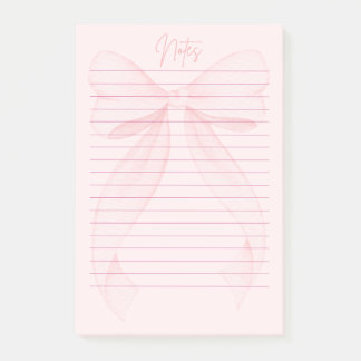 Roze Meisjesachtig Notitieblok|Blozend Roze Esthet Post-it® Notes