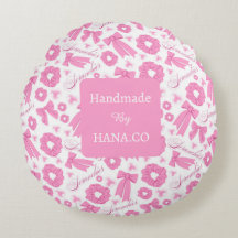 Roze Meisjesachtige Scrunchies Patroon Mooie Haar