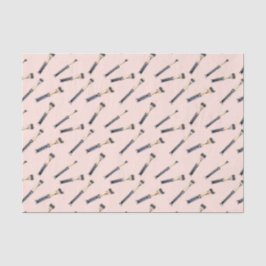 Roze meisjeskeupenselen (ontwerp 74 roze reeks) tissuepapier