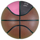 Roze meisjesnaam Sportnummer Chalkboard etsen Basketbal (Rechts)