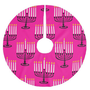 roze menorah hanukkah purim joodse krant kerstboom rok