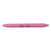 Roze Meow Kat Zwarte Inkt Pen (Voorkant)