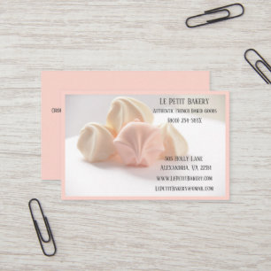 Roze Merengue Bakkerij Baker Pastry Bake Shop Chef Visitekaartje