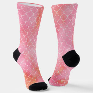 Roze Mermaid Pattern Socks Sokken