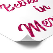 Roze mermaid Tail Poster (Hoek)