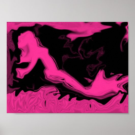 Roze mermaïde Poster (Voorkant)
