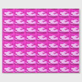 roze mermaïden aanwijzen cadeaupapier (Vlak)