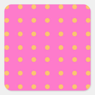 Roze met Gele Stippen_Leuke Stickers