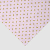 Roze met Gold Polka Dots Tissuepapier (Detail)