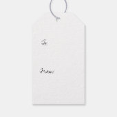 Roze met gouden Label Cadeaulabel (Achterkant)