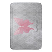 Roze met juwelen versierde vlinder badmat (Voorkant Verticaal)