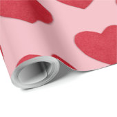 Roze met papier voor hartslag (Rol Hoek)