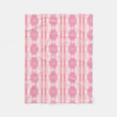 Roze met wit fleece deken (Voorkant)