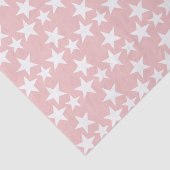 Roze met witte sterren tissuepapier (Detail)