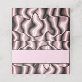Roze metalen plaatskaarten (Buitenkant ongevouwen)