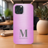 Roze Metallic Gepersonaliseerd Case-Mate iPhone Case