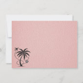 Roze Mexicaans paspoort Bedankkaart (Achterkant)