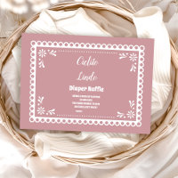 Roze Mexicaanse Cielito Lindo Diapper Raffle
