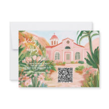 Roze Mexico Bestemming QR Code