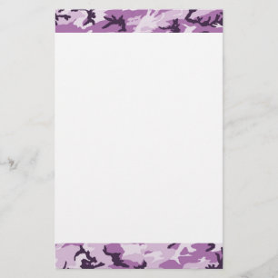 Roze militair patroon van Camouflage Briefpapier