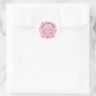 Roze Militaire Sticker — Missie Volbracht Meisje