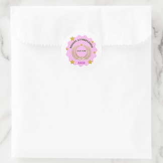 Roze Militaire Sticker — Missie Volbracht Meisje