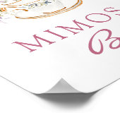 Roze Mimosa Bar Poster (Hoek)