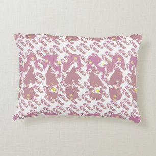 Roze Mini Flop Flop Patroon Accent Kussen