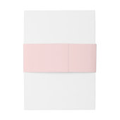 Roze Minimale Moderne Bruiloft Uitnodiging Belly B Uitnodigingen Wikkel (Achterkant Voorbeeld)