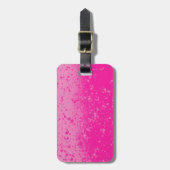 Roze minimalisme bagagelabel (Voorkant verticaal)
