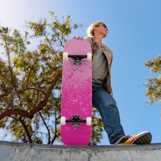 Roze minimalisme skateboard (Buiten 1)