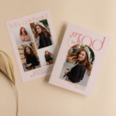 Roze Minimalistisch Modern 5 Arch Photo Afstuderen Kaart