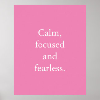 Roze minimalistische Inspirerend prijsopgave Poste Poster