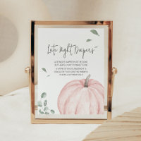 Roze Minimalistische Pompoen Late Night Luiers